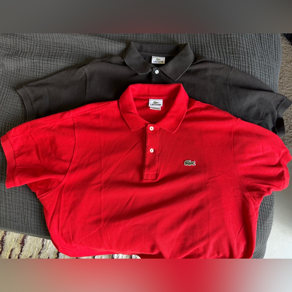 Bundle of 2 Lacoste polos - size 6 (XL)